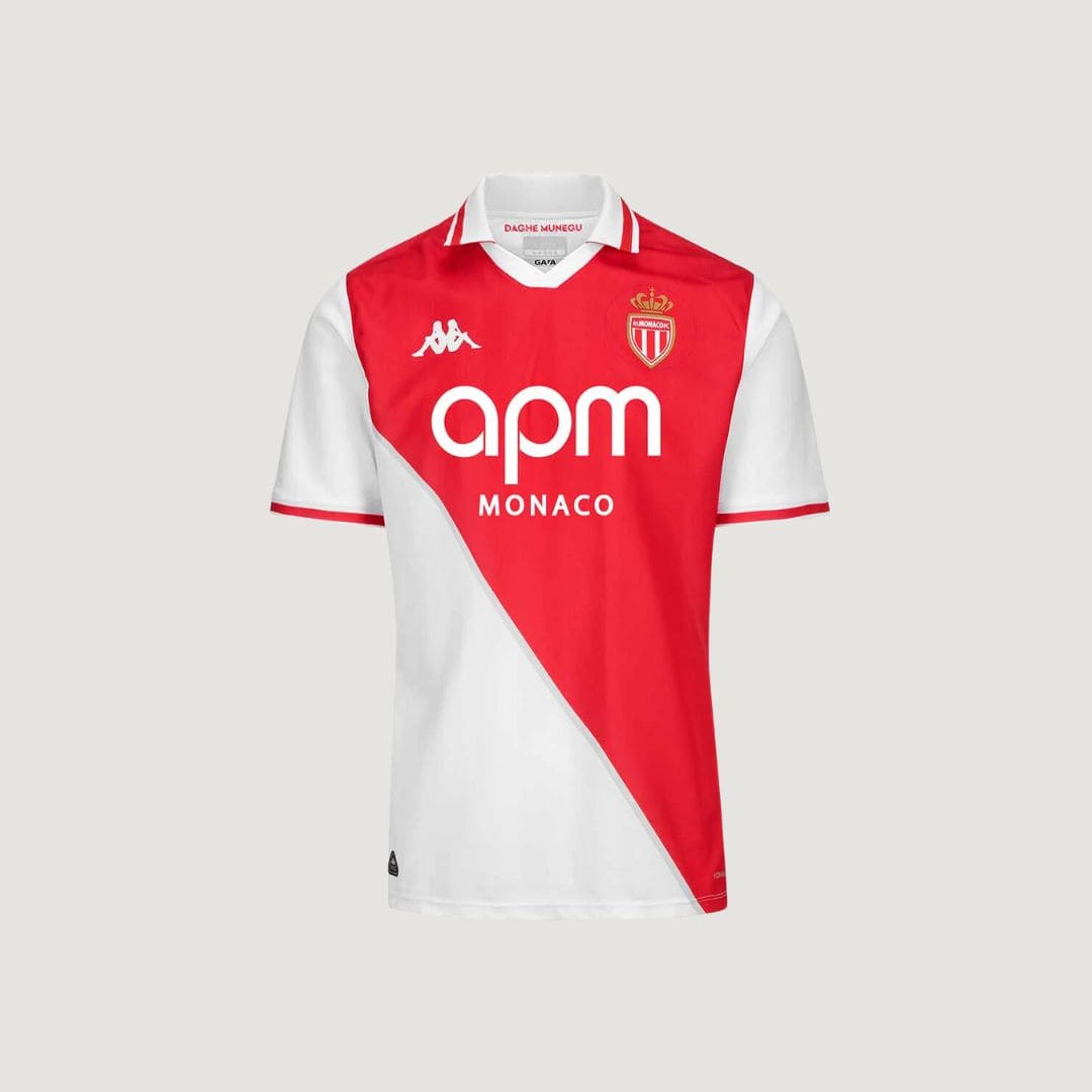 AS Monaco - Maillot domicile 24/25 - Rouge, Blanc
