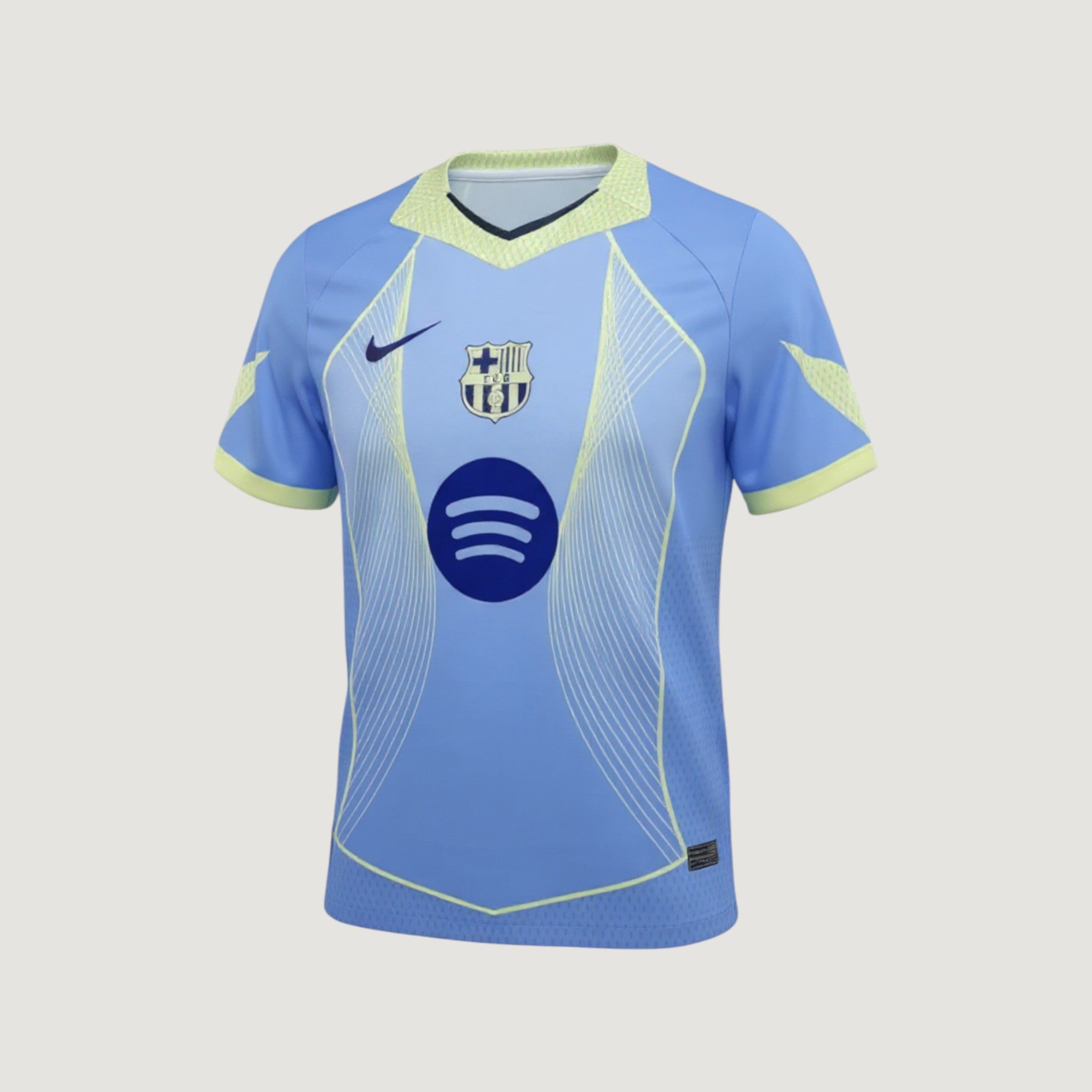 FC Barcelone – Maillot Concept 25/26 – Bleu Ciel & Jaune Fluo