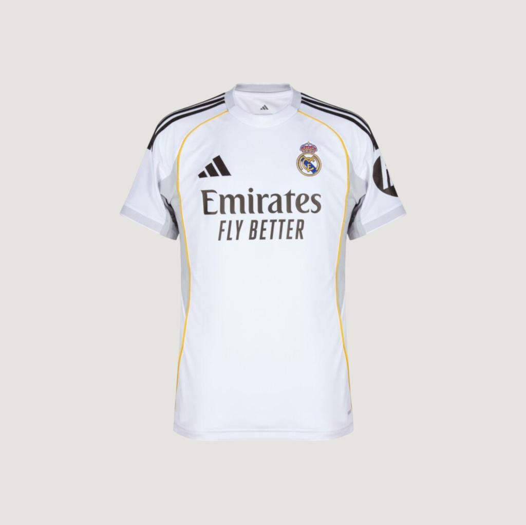 RÉAL MADRID - MAILLOT DOMICILE 25/26 - BLANC, JAUNE