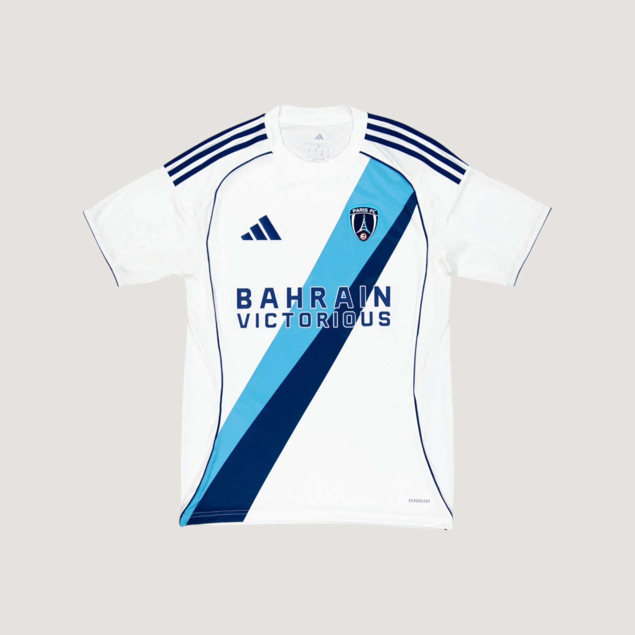 PARIS FC – Maillot Extérieur 25/26 – Blanc & Bleu