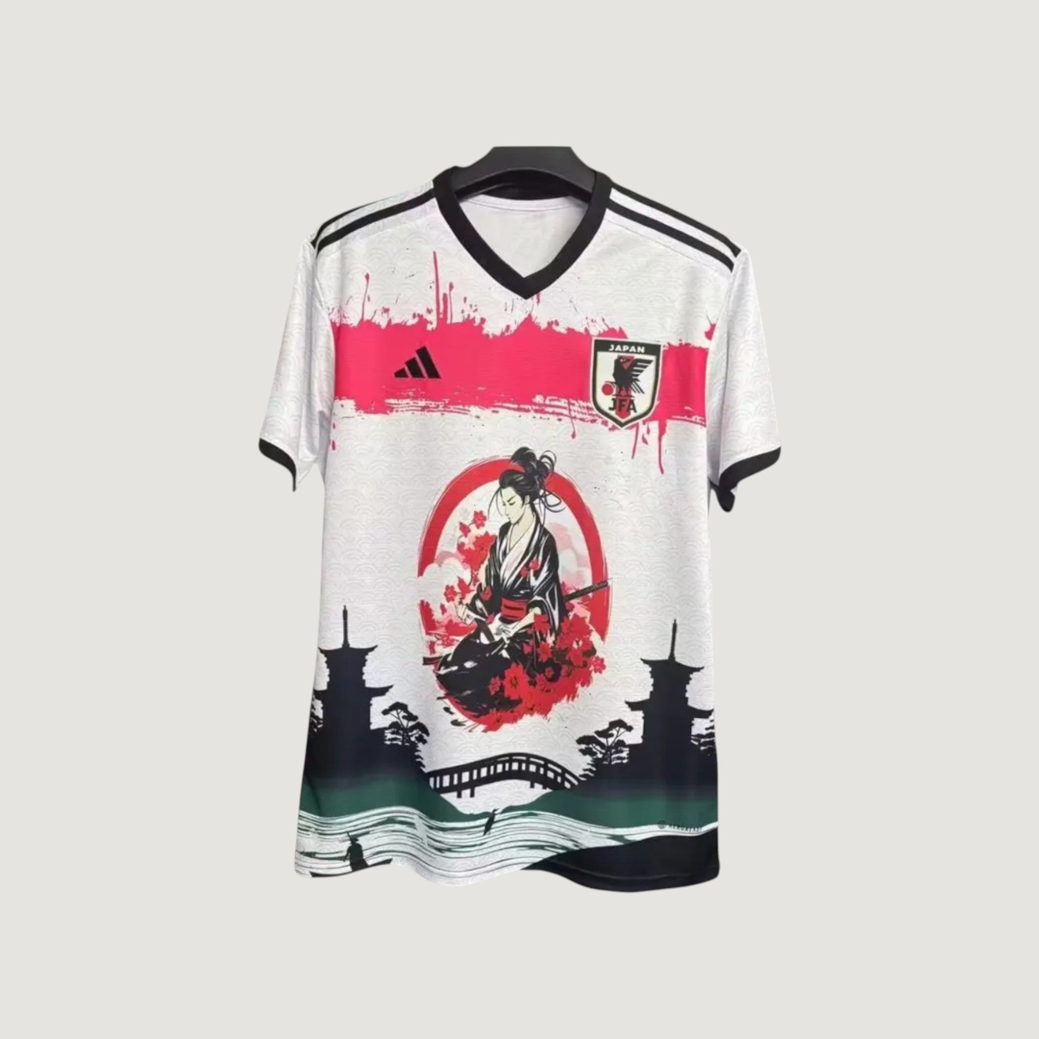 Japon – Maillot Concept Samouraï 25/26 – Blanc & Rouge