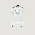 Real Madrid – Ensemble Domicile 25/26 Enfant – Blanc & Jaune