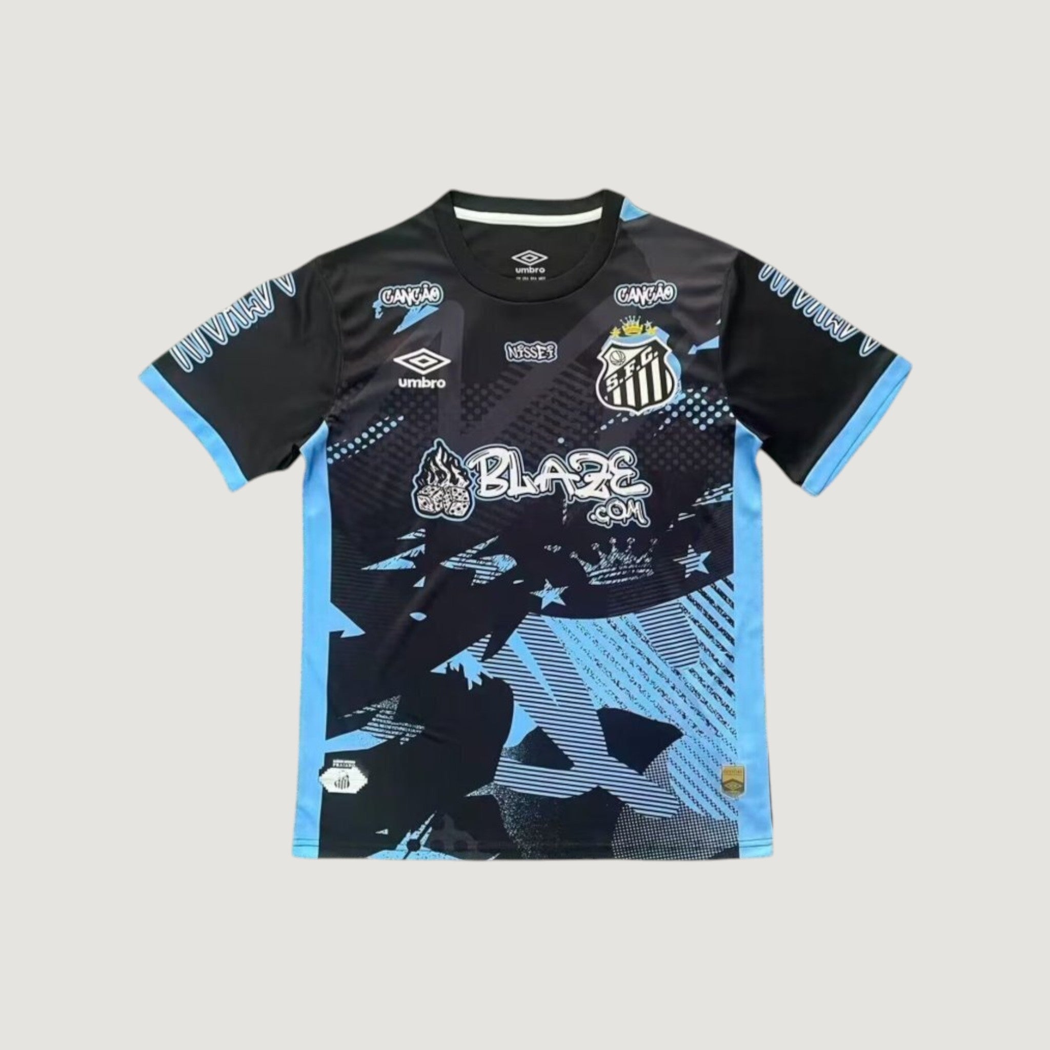 Santos FC – Maillot Third 25/26 – Noir & Bleu