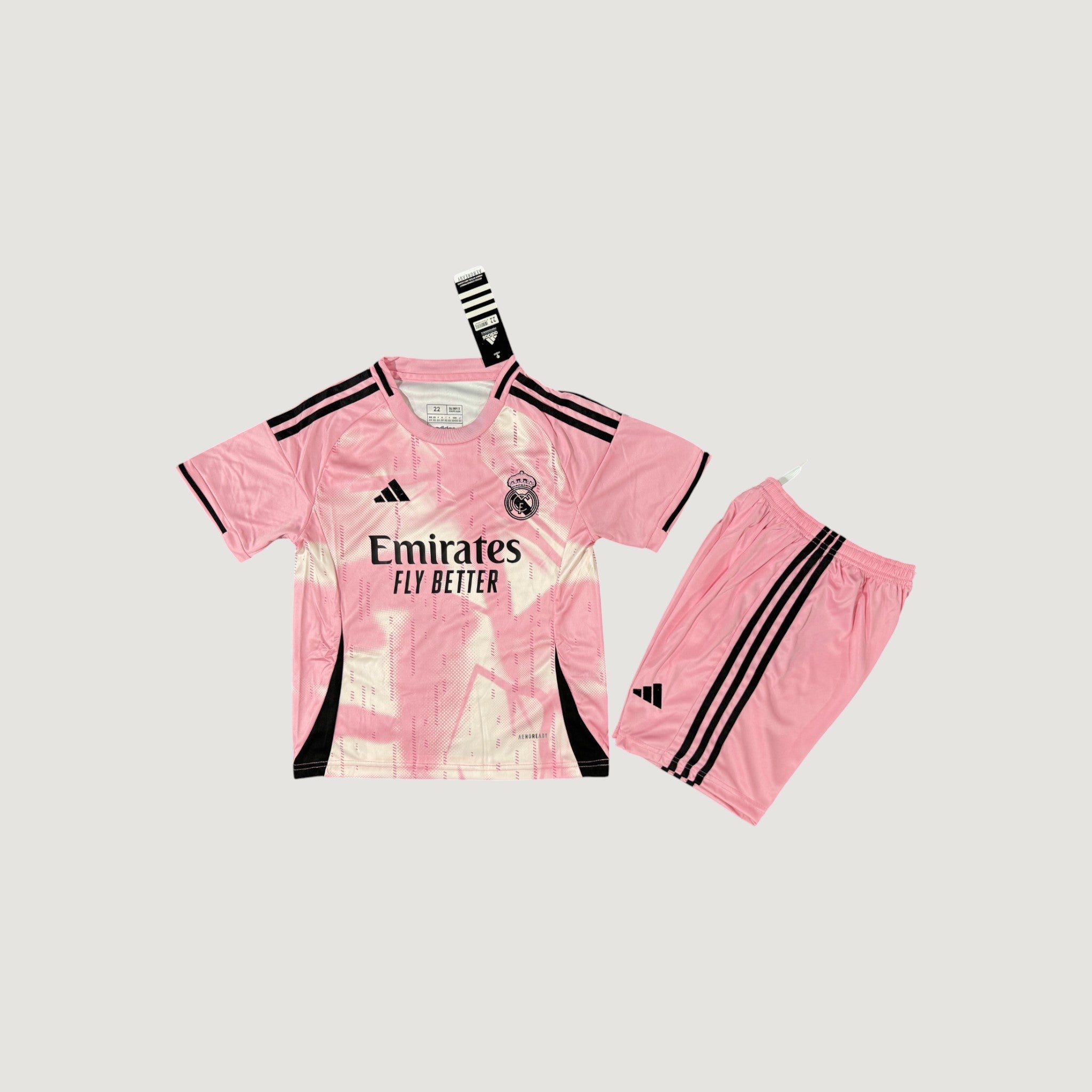 Real Madrid – Maillot Third Enfant 25/26 – Rose & Noir