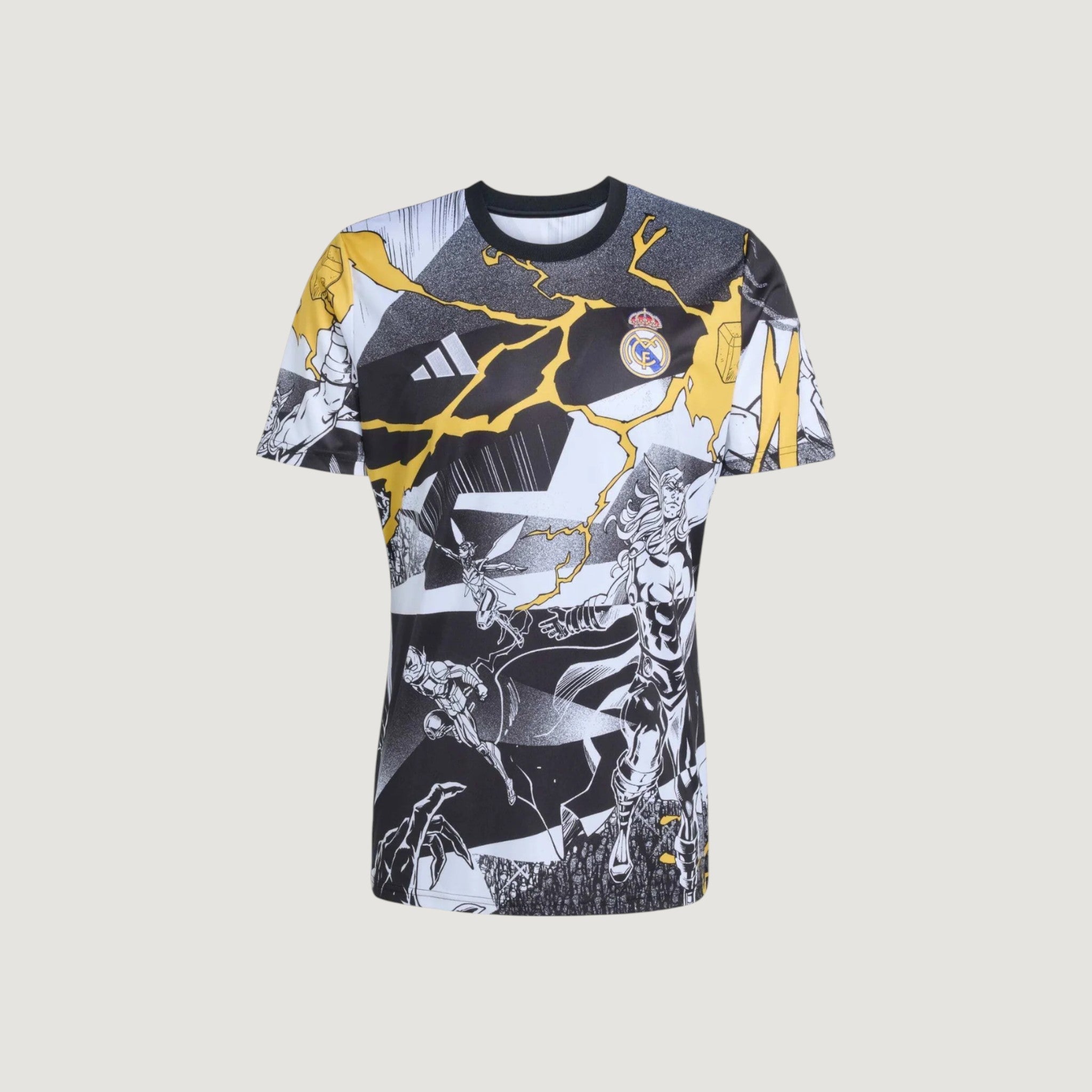 Real Madrid – Maillot Concept 25/26 – Noir, Blanc & Jaune